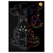 Гравюра с мультицветной основой ТРИ СОВЫ «Авокадо», А4