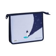 Папка для тетрадей 1 отделение, А5, ArtSpace «Space Surfing», 240*190*40мм, пластик, на молнии