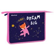 Папка для тетрадей 1 отделение, А5 Berlingo «Fox Dreamer», 240*205*40мм, пластик, на молнии