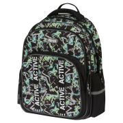 Рюкзак Först F-COMFY «Abstract» 38*29*15см, 2 отделения, 3 кармана, эргономичная спинка