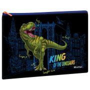 Папка текстильная 1 отделение, А4 Berlingo «T-Rex style», 335*245мм, полиэстер, на молнии