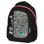 Рюкзак Först F-Trend «Fashion zebra» 40*29*18см, 2 отделения, 3 кармана, эргономичная спинка