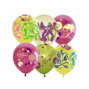 Воздушные шары,  25шт., M10/30см, ПатиБум «Disco Party», ассорти