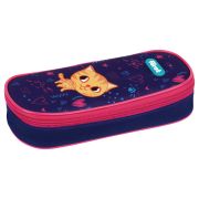 Пенал корпусный 1 отделение, 220*90*45 Först «Funny cat», полиэстер