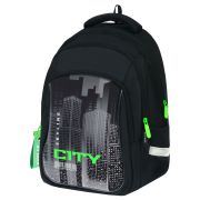Рюкзак Berlingo Comfort «Mega City» 38*27*18см, 3 отделения, 3 кармана, эргономичная спинка