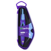 Готовальня Berlingo «Envy», 2 предмета, циркуль 135мм, пластиковый футляр, голубой