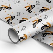 Упаковочная бумага белый крафт 70*100см, MESHU «Что за лев этот тигр», 70г/м2