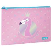Папка текстильная А5 Först «Shiny flamingo», 255*205мм, 1 отделение, полиэстер