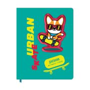 Дневник 1-11 кл. 48л. ЛАЙТ BG «Urban skate», иск. кожа, полноцветная печать, 3D-элемент, ляссе