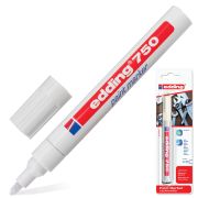 Маркер-краска лаковый EDDING «750», 2-4 мм, БЕЛЫЙ, круглый наконечник, алюминиевый корпус, Е750/49