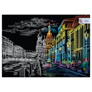 Гравюра с мультицветной основой ТРИ СОВЫ «Москва», А3