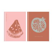 Бизнес-блокнот А6, 80л., BG «Juicy fruits», soft-touch ламинация