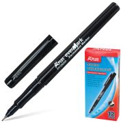 Маркер перманентный (нестираемый) BEIFA (Бэйфа) «A Plus», ЧЕРНЫЙ, ультратонкий наконечник, 0,5 мм, PY109200-CC-BK