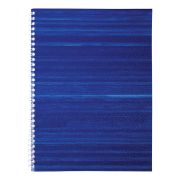 Тетрадь 96л., А4, клетка на гребне BG, бумвинил, синий