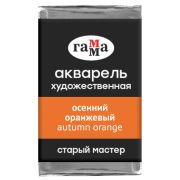 Акварель художественная Гамма «Старый мастер» осенний оранжевый, 2,6мл, кювета