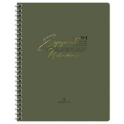Тетрадь 80л., А5, клетка на гребне GreenwichLine «Moderate», матовая ламинация, тиснение фольгой, 80г/м2