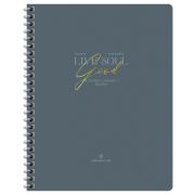 Тетрадь 80л., А5, клетка на гребне GreenwichLine «Honestum», матовая ламинация, тиснение фольгой, 80г/м2