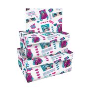 Набор прямоугольных коробок 3в1, MESHU «Super cool», (19*12*7,5-15*10*5см)