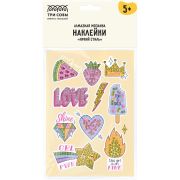 Алмазная мозаика, наклейки ТРИ СОВЫ «Яркий стиль», пакет с европодвесом