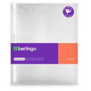 Папка-вкладыш с перфорацией Berlingo «Squares», А4, 40мкм, рельефная текстура, матовая