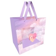 Пакет подарочный 23*18*10см MESHU «Love», отд. фольгой, с окошком