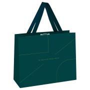 Пакет подарочный 32*26*12см MESHU «Monocolor. Emerald», отд. фольгой, матовая ламинация