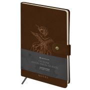 Записная книжка А5 80л., ЛАЙТ, кожзам, Greenwich Line «Outline. Angel from heaven», с замком, тиснение фольгой, внутренний карман, блок в точку