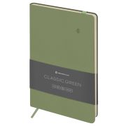Записная книжка А5 96л. ЛАЙТ, кожзам, Greenwich Line «Classic. Green», с резинкой, блок без линовки