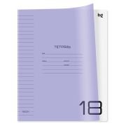 Тетрадь 18л., линия BG «UniTone. Neon», пластиковая обложка, неон сиреневый