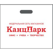 Пакет большой ПВД с вырубной ручкой «Канцпарк», белый, 50*60*4