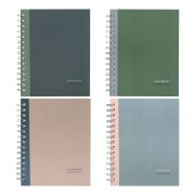 Тетрадь 120л., А5, клетка на гребне BG «Monocolor. Double», матовая ламинация, твердая обложка