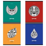 Тетрадь 48л., А5, клетка BG «Краски природы», металлизированный пантон, вырубка