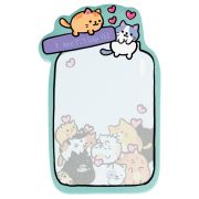 Самоклеящийся блок фигурный MESHU «Cat's pot», 40л., европодвес