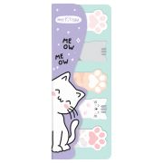 Флажки-закладки и самоклеящиеся блоки в наборе MESHU «Meow paw», 20л., европодвес