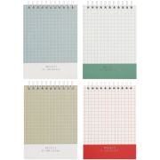 Блокнот А6 80л. на гребне BG «Shiny mono», твердая обложка, матовая ламинация, тиснение фольгой