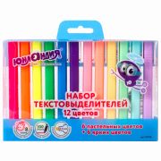Набор текстовыделителей ЮНЛАНДИЯ 12 шт., АССОРТИ, «COLORSTAR», линия 1-4 мм, 151718