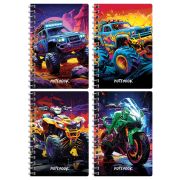 Записная книжка А6 80л. на гребне BG «Bright cars»