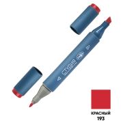 Маркер двусторонний для скетчинга Гамма «Студия», красный, корпус трехгранный, пулевид./клиновид. наконечники