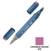 Маркер двусторонний для скетчинга Гамма «Студия», сиреневый светлый, корпус трехгранный, пулевид./клиновид. наконечники