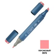 Маркер двусторонний для скетчинга Гамма «Студия», персиковый, корпус трехгранный, пулевид./клиновид. наконечники