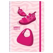 Ежедневник недатированный А5, 128л., 7БЦ, BG «Lovely outfit», матовая ламинация, на резинке
