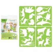 Набор трафаретов-раскрасок СТАММ «Животные», 4шт.