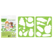 Набор трафаретов-раскрасок СТАММ «Овощи и фрукты», 2шт.