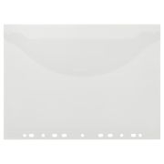 Папка-конверт с перфорацией с клапаном OfficeSpace А4, 180мкм, прозрачная