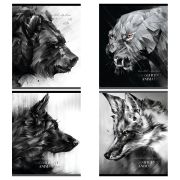 Тетрадь 80л., А5, клетка Greenwich Line «Magnificent animals», матовая ламинация, тиснение фольгой 70г/м2