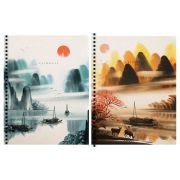 Тетрадь 80л., А5, клетка на гребне GreenwichLine «Сalmness», матовая ламинация, 70г/м2