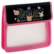 Папка для тетрадей 1 отделение, ArtSpace «Cute Pets», А5, пластик, на липучке