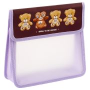 Папка для тетрадей 2 отделения, А5, ArtSpace «My bear», пластик, на липучке