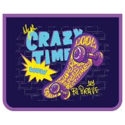 Папка для тетрадей 1 отделение, А5, ArtSpace «Crazy Time», пластик, на молнии