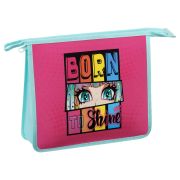 Папка для тетрадей 1 отделение, А4, ArtSpace «Born to shine», пластик, на молнии